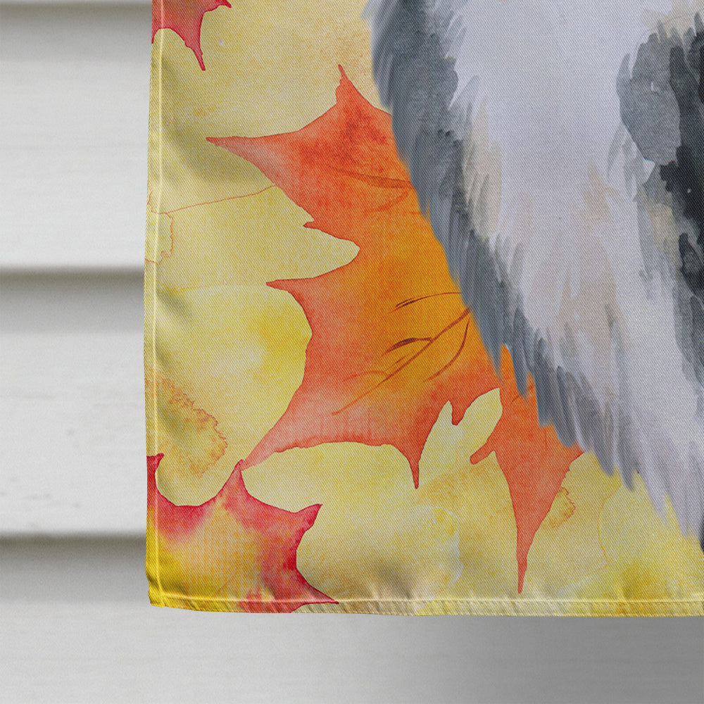 Bernese Mountain Dog Fall House Flag 28x40 Porch Sleeve Pole Decorative Outside Yard Banner Artwork Wall Hanging, Polyester