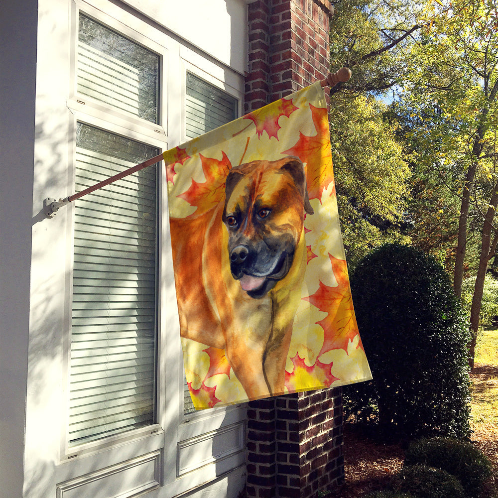 Boerboel Mastiff Fall House Flag 28x40 Porch Sleeve Pole Decorative Outside Yard Banner Artwork Wall Hanging, Polyester