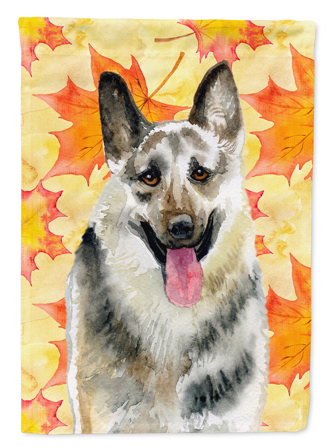 East-European Shepherd Fall House Flag 28x40 Porch Sleeve Pole Decorative Outside Yard Banner Artwork Wall Hanging, Polyester