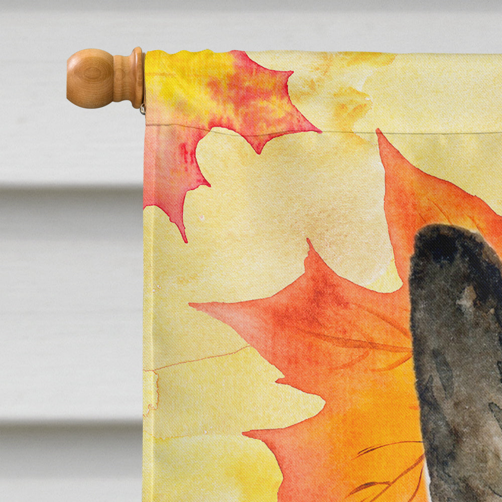 East-European Shepherd Fall House Flag 28x40 Porch Sleeve Pole Decorative Outside Yard Banner Artwork Wall Hanging, Polyester