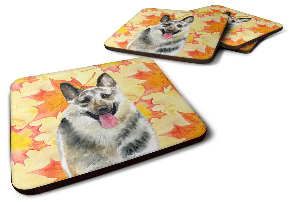 East-European Shepherd Fall Foam Coasters Set of 4 Cup Coasters for Indoor Outdoor, Tabletop Protection, Anti Slip, Mouse pad Material