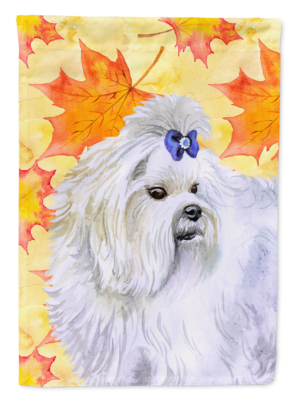Maltese Fall House Flag 28x40 Porch Sleeve Pole Decorative Outside Yard Banner Artwork Wall Hanging, Polyester