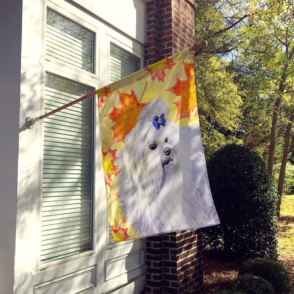 Maltese Fall House Flag 28x40 Porch Sleeve Pole Decorative Outside Yard Banner Artwork Wall Hanging, Polyester
