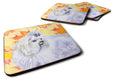 Maltese Fall Foam Coasters Set of 4 Cup Coasters for Indoor Outdoor, Tabletop Protection, Anti Slip, Mouse pad Material