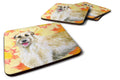 Irish Wolfhound Fall Foam Coasters Set of 4 Cup Coasters for Indoor Outdoor, Tabletop Protection, Anti Slip, Mouse pad Material