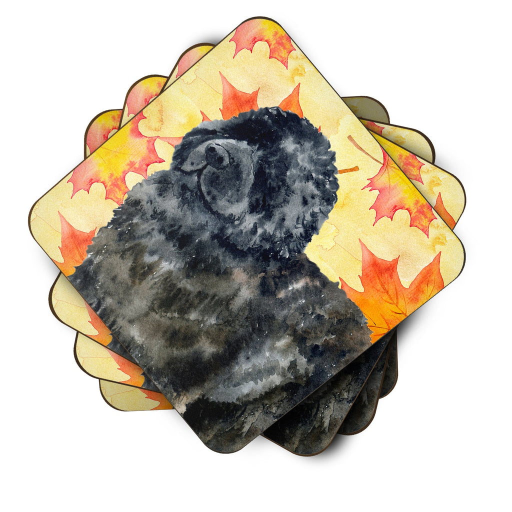 Newfoundland Fall Foam Coasters Set of 4 Cup Coasters for Indoor Outdoor, Tabletop Protection, Anti Slip, Mouse pad Material