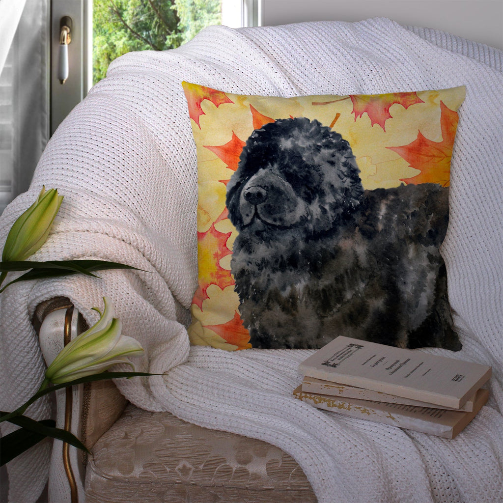 Newfoundland Fall Decorative Throw Pillow 14x14 Indoor Outdoor Accent Cushion, Fabric Cover with Insert for Sofa, Bed, Porch & Living Room