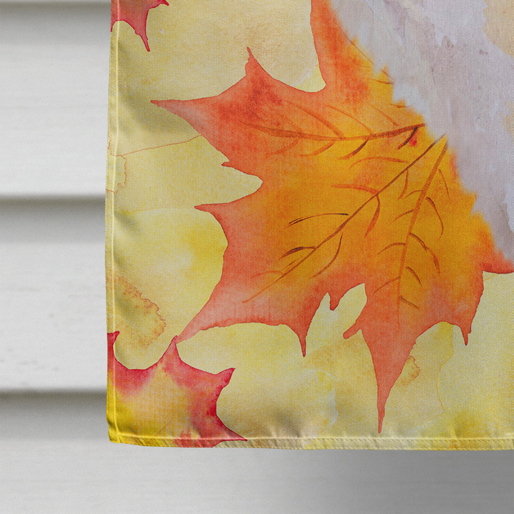 Shiba Inu Fall House Flag 28x40 Porch Sleeve Pole Decorative Outside Yard Banner Artwork Wall Hanging, Polyester