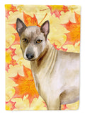 Thai Ridgeback Fall House Flag 28x40 Porch Sleeve Pole Decorative Outside Yard Banner Artwork Wall Hanging, Polyester