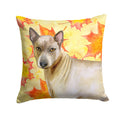 Thai Ridgeback Fall Decorative Throw Pillow 14x14 Indoor Outdoor Accent Cushion, Fabric Cover with Insert for Sofa, Bed, Porch & Living Room