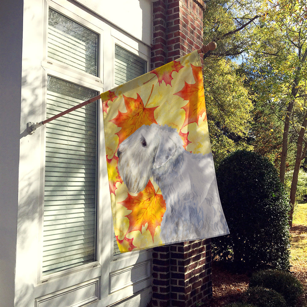 Sealyham Terrier Fall House Flag 28x40 Porch Sleeve Pole Decorative Outside Yard Banner Artwork Wall Hanging, Polyester