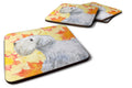 Sealyham Terrier Fall Foam Coasters Set of 4 Cup Coasters for Indoor Outdoor, Tabletop Protection, Anti Slip, Mouse pad Material