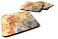 Yorkshire Terrier Fall Foam Coasters Set of 4 Cup Coasters for Indoor Outdoor, Tabletop Protection, Anti Slip, Mouse pad Material