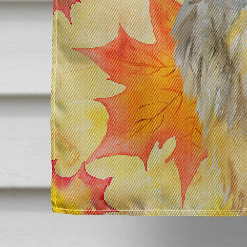 Brussels Griffon Fall House Flag 28x40 Porch Sleeve Pole Decorative Outside Yard Banner Artwork Wall Hanging, Polyester