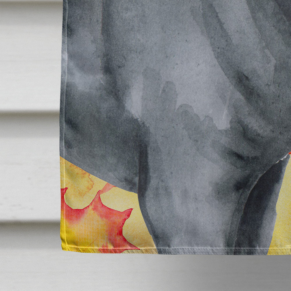 Cane Corso Fall House Flag 28x40 Porch Sleeve Pole Decorative Outside Yard Banner Artwork Wall Hanging, Polyester