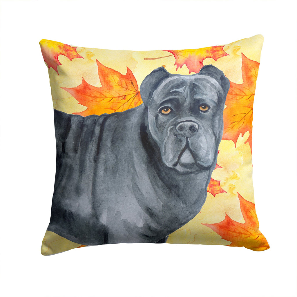 Cane Corso Fall Decorative Throw Pillow 14x14 Indoor Outdoor Accent Cushion, Fabric Cover with Insert for Sofa, Bed, Porch & Living Room
