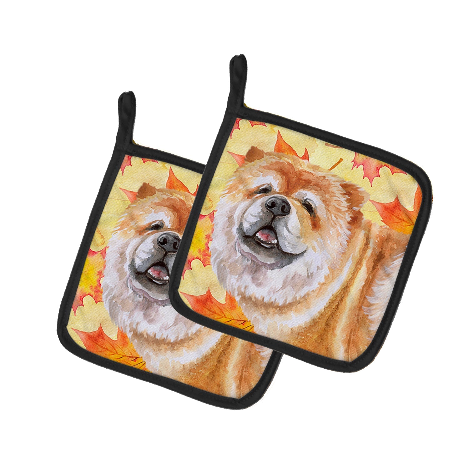 Cane Corso Fall Pot Holder Set of 2 Heat Resistant Quilted Hot Pads 7.5 x 7.5 Inch, Insulated Kitchen Trivets for Cooking & Baking