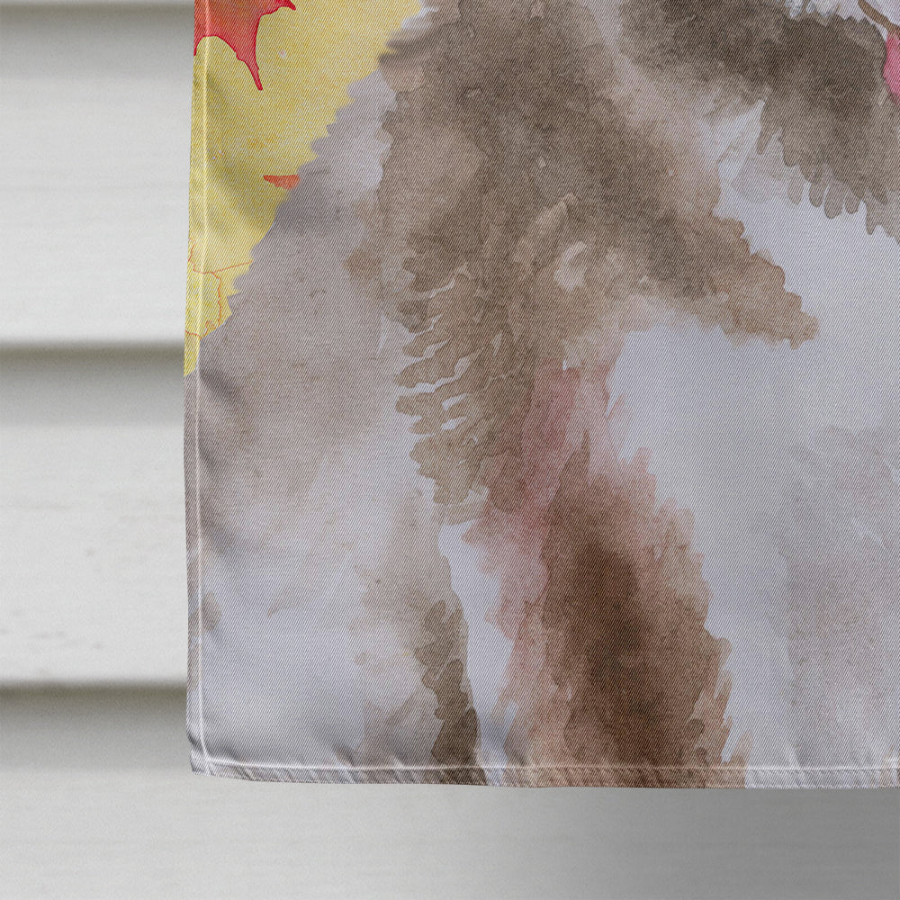 Siberian Husky Grey Fall House Flag 28x40 Porch Sleeve Pole Decorative Outside Yard Banner Artwork Wall Hanging, Polyester