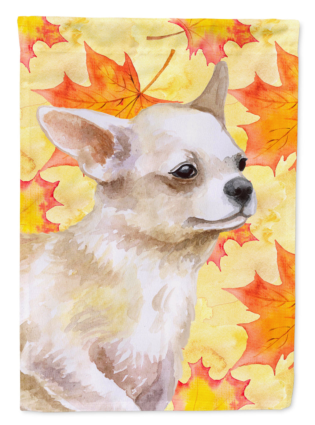 Chihuahua Leg up Fall House Flag 28x40 Porch Sleeve Pole Decorative Outside Yard Banner Artwork Wall Hanging, Polyester