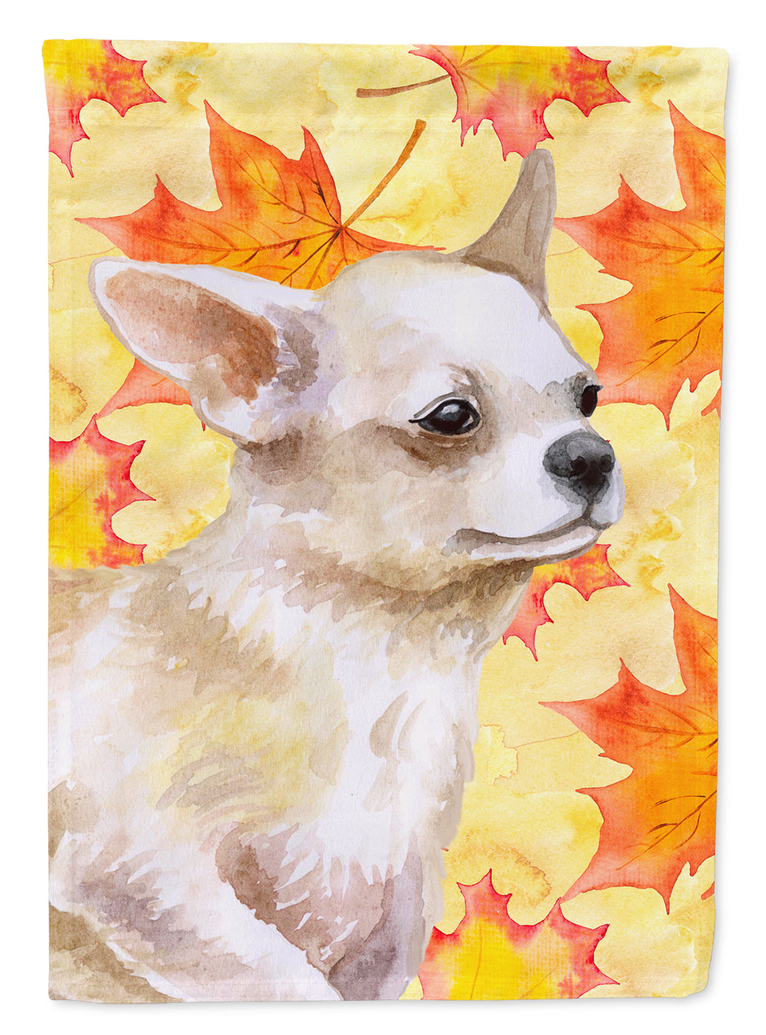 Chihuahua Leg up Fall House Flag 28x40 Porch Sleeve Pole Decorative Outside Yard Banner Artwork Wall Hanging, Polyester