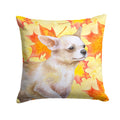 Chihuahua Leg up Fall Decorative Throw Pillow 14x14 Indoor Outdoor Accent Cushion, Fabric Cover with Insert for Sofa, Bed, Porch & Living Room