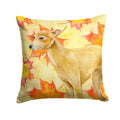 Italian Greyhound Fall Decorative Throw Pillow 14x14 Indoor Outdoor Accent Cushion, Fabric Cover with Insert for Sofa, Bed, Porch & Living Room