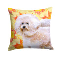 Bichon Frise #2 Fall Decorative Throw Pillow 14x14 Indoor Outdoor Accent Cushion, Fabric Cover with Insert for Sofa, Bed, Porch & Living Room
