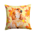 Cocker Spaniel Fall Decorative Throw Pillow 14x14 Indoor Outdoor Accent Cushion, Fabric Cover with Insert for Sofa, Bed, Porch & Living Room