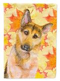 German Shepherd #2 Fall House Flag 28x40 Porch Sleeve Pole Decorative Outside Yard Banner Artwork Wall Hanging, Polyester
