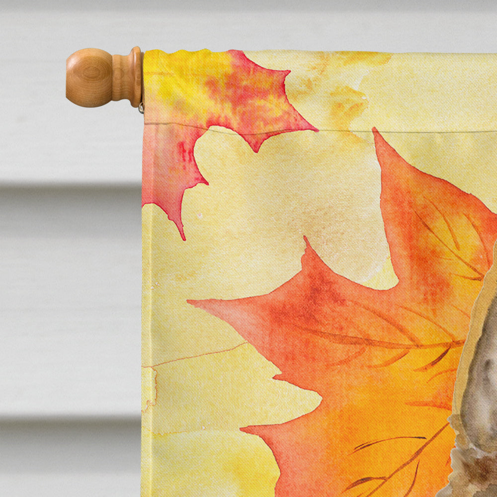 German Shepherd #2 Fall House Flag 28x40 Porch Sleeve Pole Decorative Outside Yard Banner Artwork Wall Hanging, Polyester