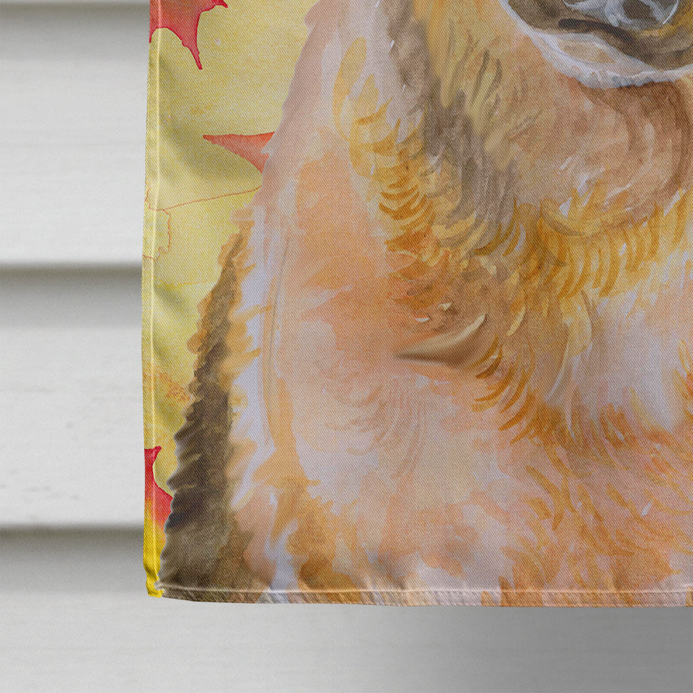 German Shepherd #2 Fall House Flag 28x40 Porch Sleeve Pole Decorative Outside Yard Banner Artwork Wall Hanging, Polyester