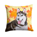Siberian Husky #2 Fall Decorative Throw Pillow 14x14 Indoor Outdoor Accent Cushion, Fabric Cover with Insert for Sofa, Bed, Porch & Living Room