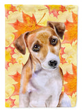 Jack Russell Terrier #2 Fall House Flag 28x40 Porch Sleeve Pole Decorative Outside Yard Banner Artwork Wall Hanging, Polyester
