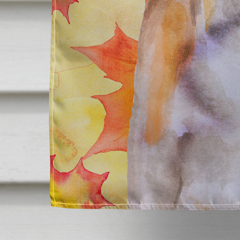 Jack Russell Terrier #2 Fall House Flag 28x40 Porch Sleeve Pole Decorative Outside Yard Banner Artwork Wall Hanging, Polyester