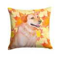 Labrador Retriever Fall Decorative Throw Pillow 14x14 Indoor Outdoor Accent Cushion, Fabric Cover with Insert for Sofa, Bed, Porch & Living Room