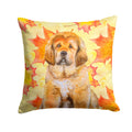 Tibetan Mastiff Fall Decorative Throw Pillow 14x14 Indoor Outdoor Accent Cushion, Fabric Cover with Insert for Sofa, Bed, Porch & Living Room