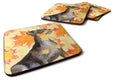 Miniature Pinscher #2 Fall Foam Coasters Set of 4 Cup Coasters for Indoor Outdoor, Tabletop Protection, Anti Slip, Mouse pad Material