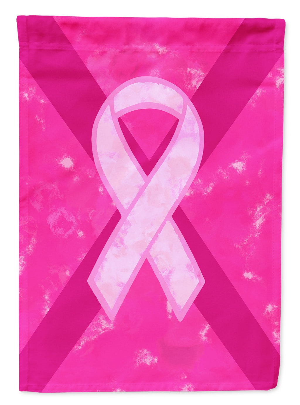 Breast Cancer Battle Flag House Flag 28x40 Porch Sleeve Pole Decorative Outside Yard Banner Artwork Wall Hanging, Polyester