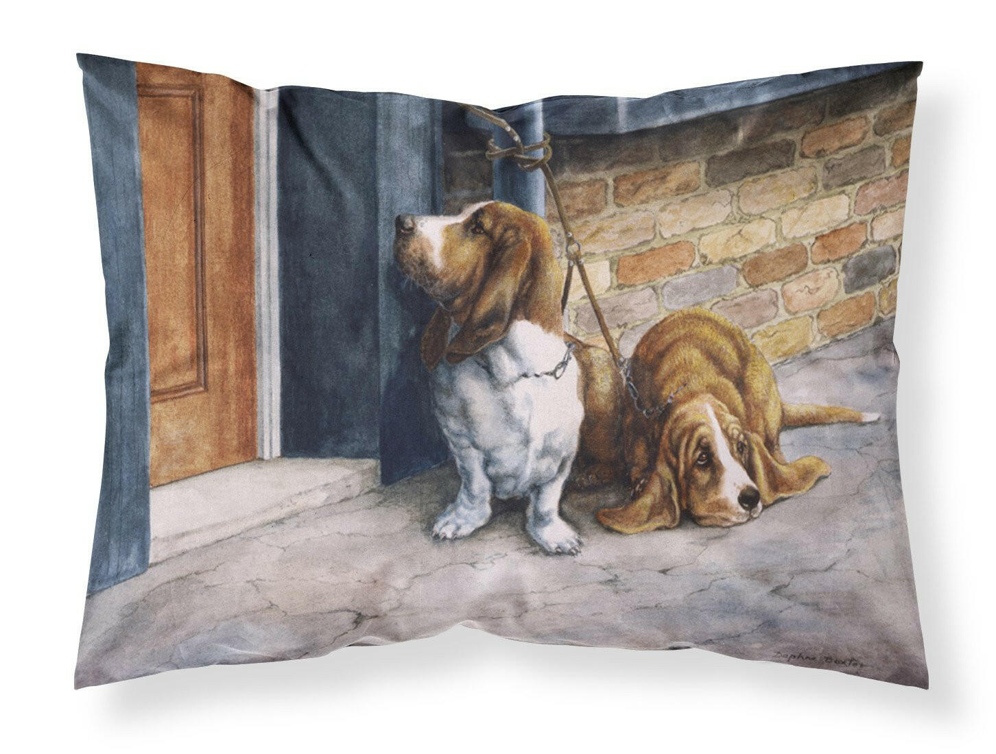 Bassets Basset Hound Standard Pillowcase Lightweight Super Soft Easy Care Decorative Artwork Pillowcase, Standard