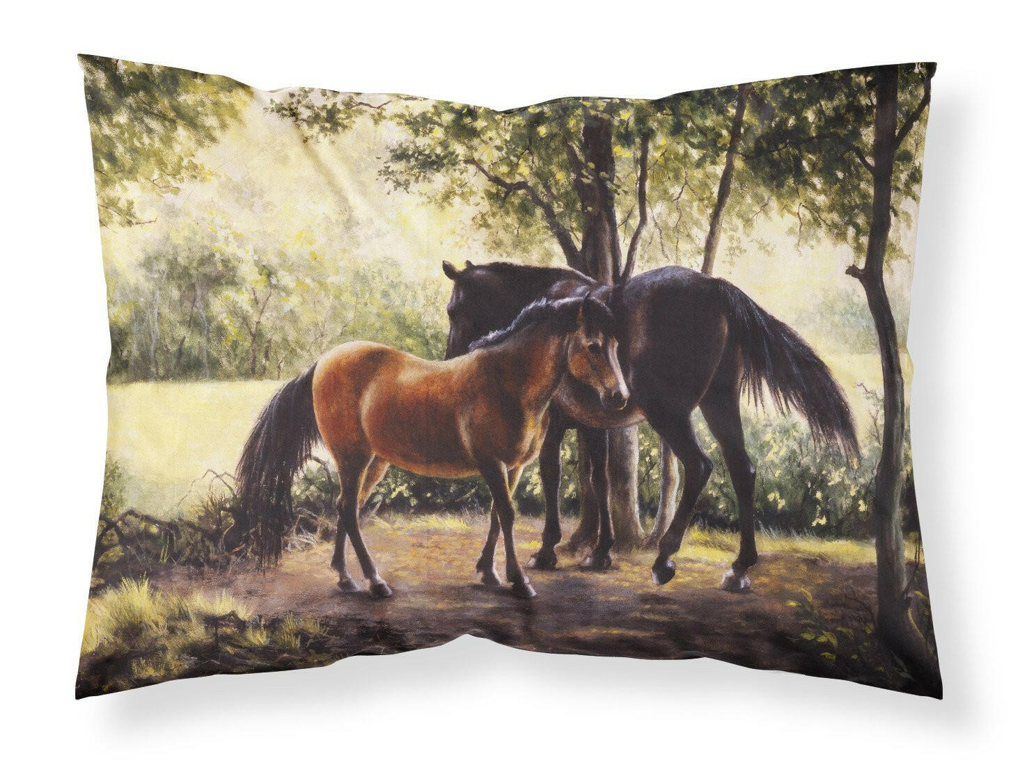 Horses by Daphne Baxter Standard Pillowcase Lightweight Super Soft Easy Care Decorative Artwork Pillowcase, Standard