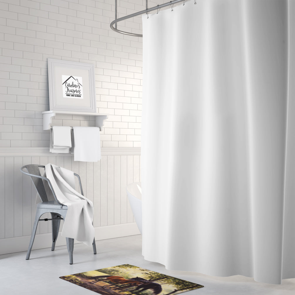 Horses by Daphne Baxter Memory Foam Kitchen Mat Machine Washable Anti-Fatigue Cushion Comfort Bath or Kitchen Rug