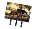 Horses by Daphne Baxter Leash or Key Holder Wall Hooks, Coat Rack Wall Mount, for Hanging Keys, Towels, Aprons, Leashes
