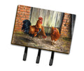 Rooster and Chickens by Daphne Baxter Leash or Key Holder Wall Hooks, Coat Rack Wall Mount, for Hanging Keys, Towels, Aprons, Leashes