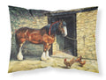 Horse and Chickens by Daphne Baxter Standard Pillowcase Lightweight Super Soft Easy Care Decorative Artwork Pillowcase, Standard