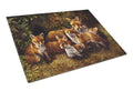 Fox Family Foxes by Daphne Baxter Cutting Board Tempered Glass Kitchen Cutting Surface, Heat Resistant Chopping, Non-Slip Feet, Food Prep & Serving