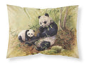 Panda Bears by Daphne Baxter Standard Pillowcase Lightweight Super Soft Easy Care Decorative Artwork Pillowcase, Standard