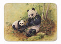 Panda Bears by Daphne Baxter Memory Foam Kitchen Mat Machine Washable Anti-Fatigue Cushion Comfort Bath or Kitchen Rug
