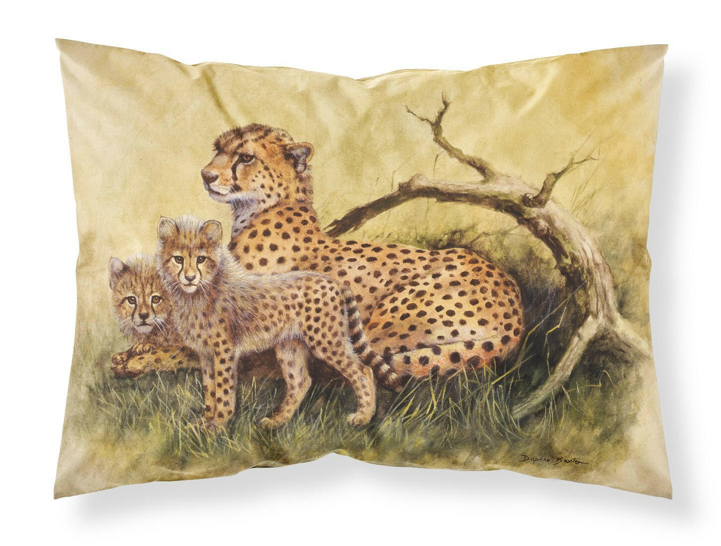 Cheetahs by Daphne Baxter Standard Pillowcase Lightweight Super Soft Easy Care Decorative Artwork Pillowcase, Standard