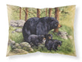 Black Bears by Daphne Baxter Standard Pillowcase Lightweight Super Soft Easy Care Decorative Artwork Pillowcase, Standard