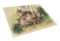 Wolf Wolves by Daphne Baxter Cutting Board Tempered Glass Kitchen Cutting Surface, Heat Resistant Chopping, Non-Slip Feet, Food Prep & Serving